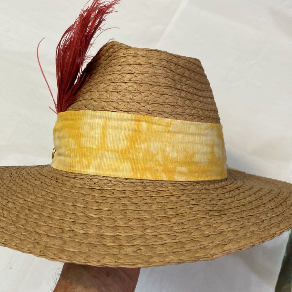 Womens Feather Embellished Hat - One Size- Adjustable New With Tags! - Picture 9 of 10
